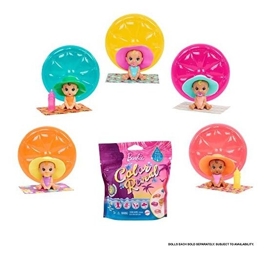 Série Barbie Gtt12 Color Reveal Babies Sand Sun