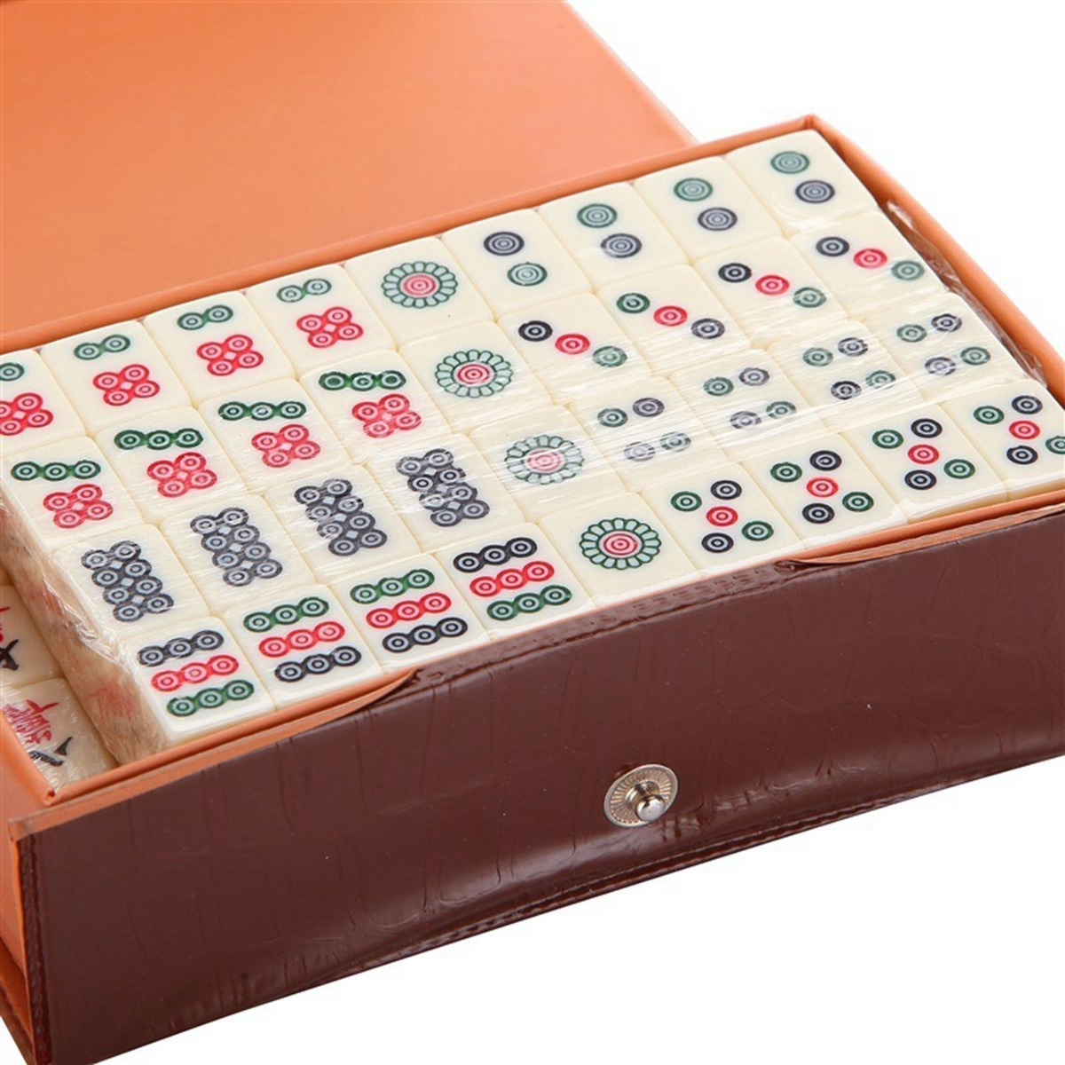 Conjunto Portátil De Mahjong Com De Armazenamento Para - Imagem 9