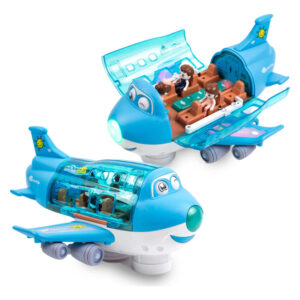 Avião De Brinquedo Infantil Com Luzes E Sons Intermitentes D