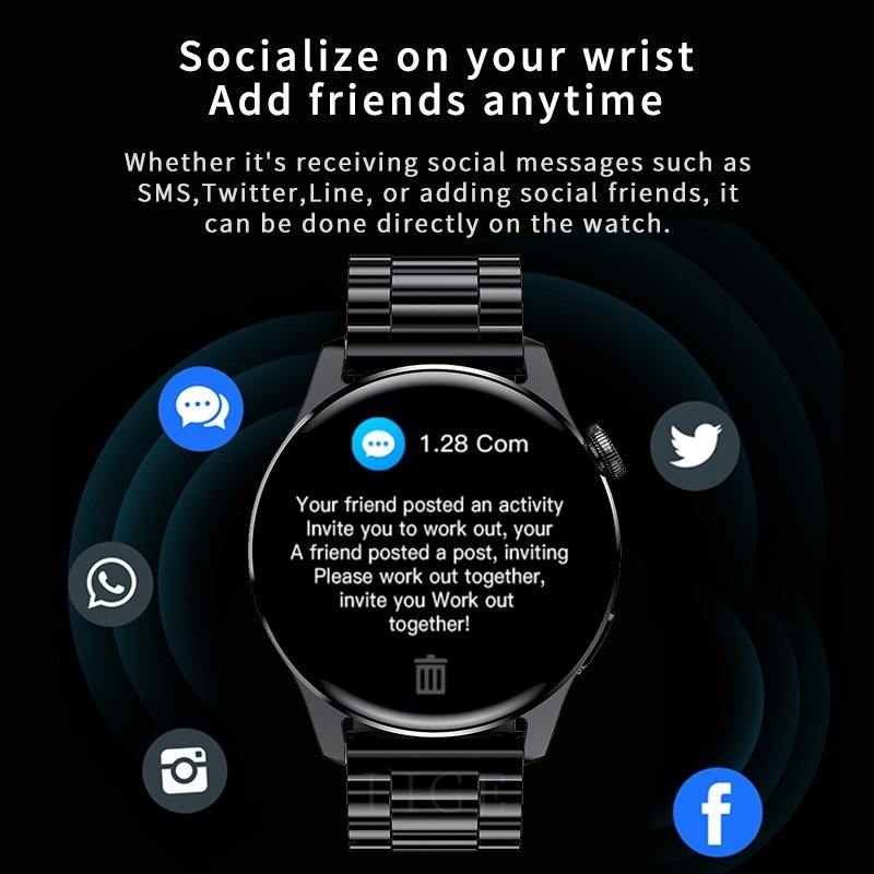 Smartwatch Lige De Chamada Bluetooth - Imagem 4