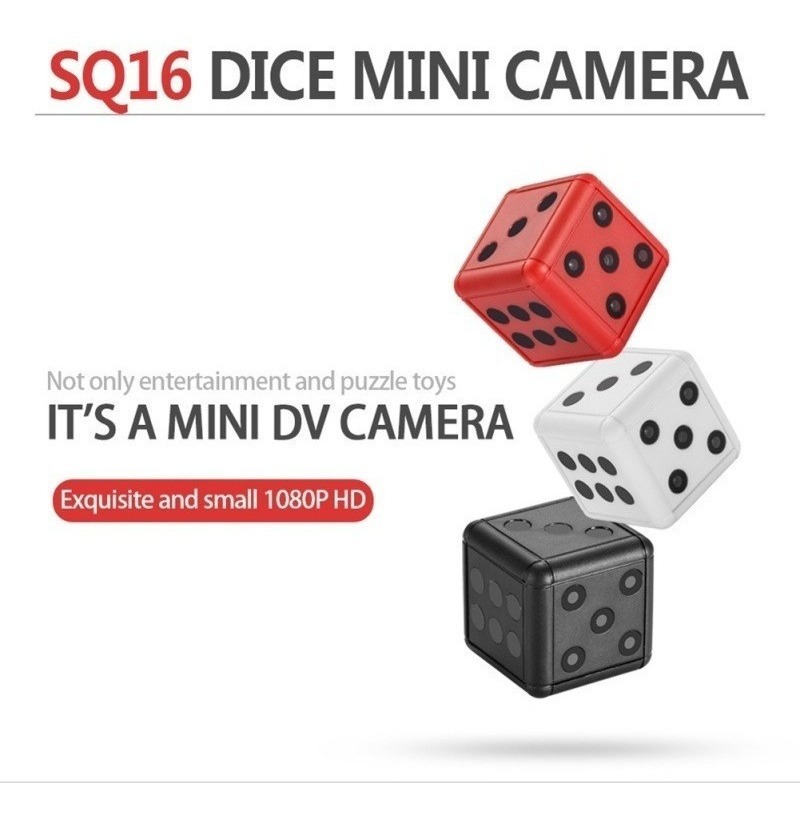 Mini Câmera Espía Hd 1080p Tipo Llavero Forma De Cubo Dados - Imagem 2