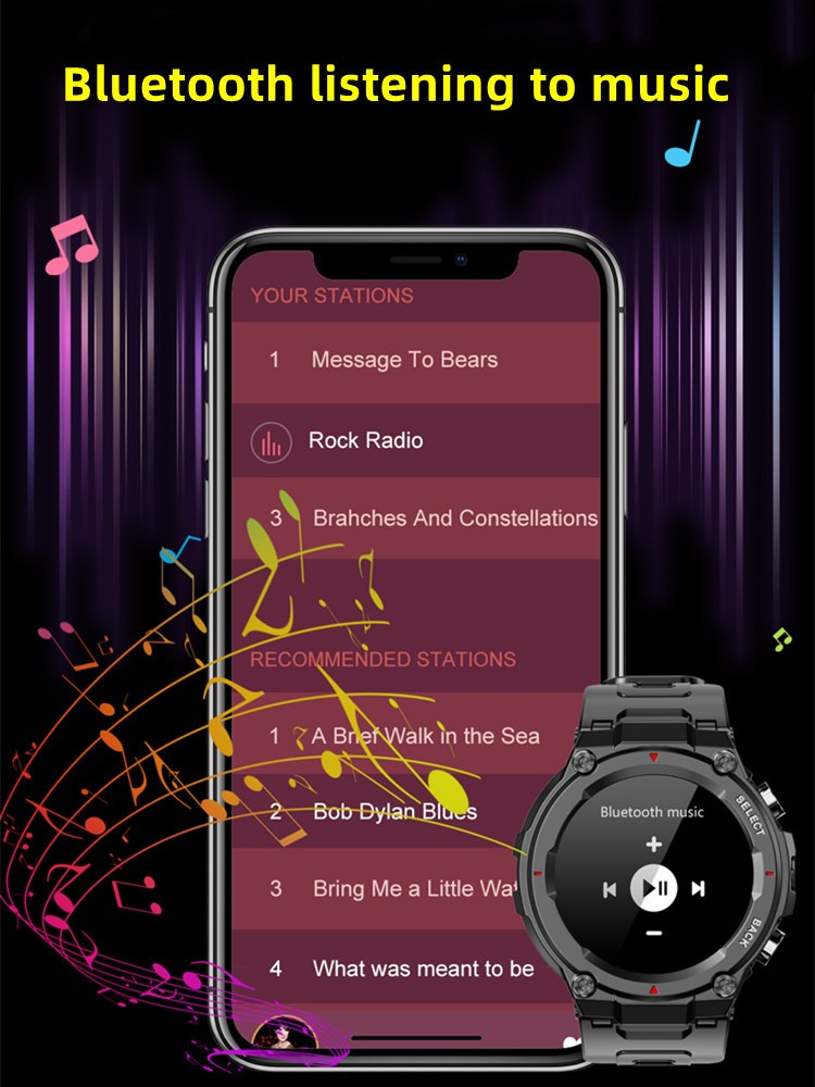 Pgd446 Smartwatch 600mah Bateria Bluetooth Grande Capacidade - Imagem 6