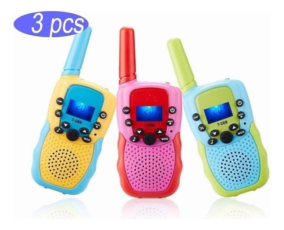 Walkie-talkie Infantil Com 8 Canais, Kit Vox 3 Mile, 3 Unida