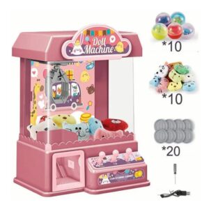 Boneca De Pelúcia Máquina De Garra Com Música E As Luzes.