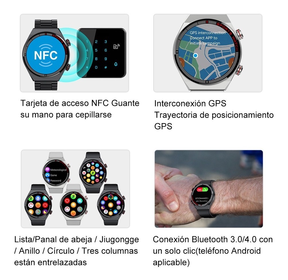 Novo Smartwatch Bluetooth Call, Moderno, Masculino, - Imagem 16