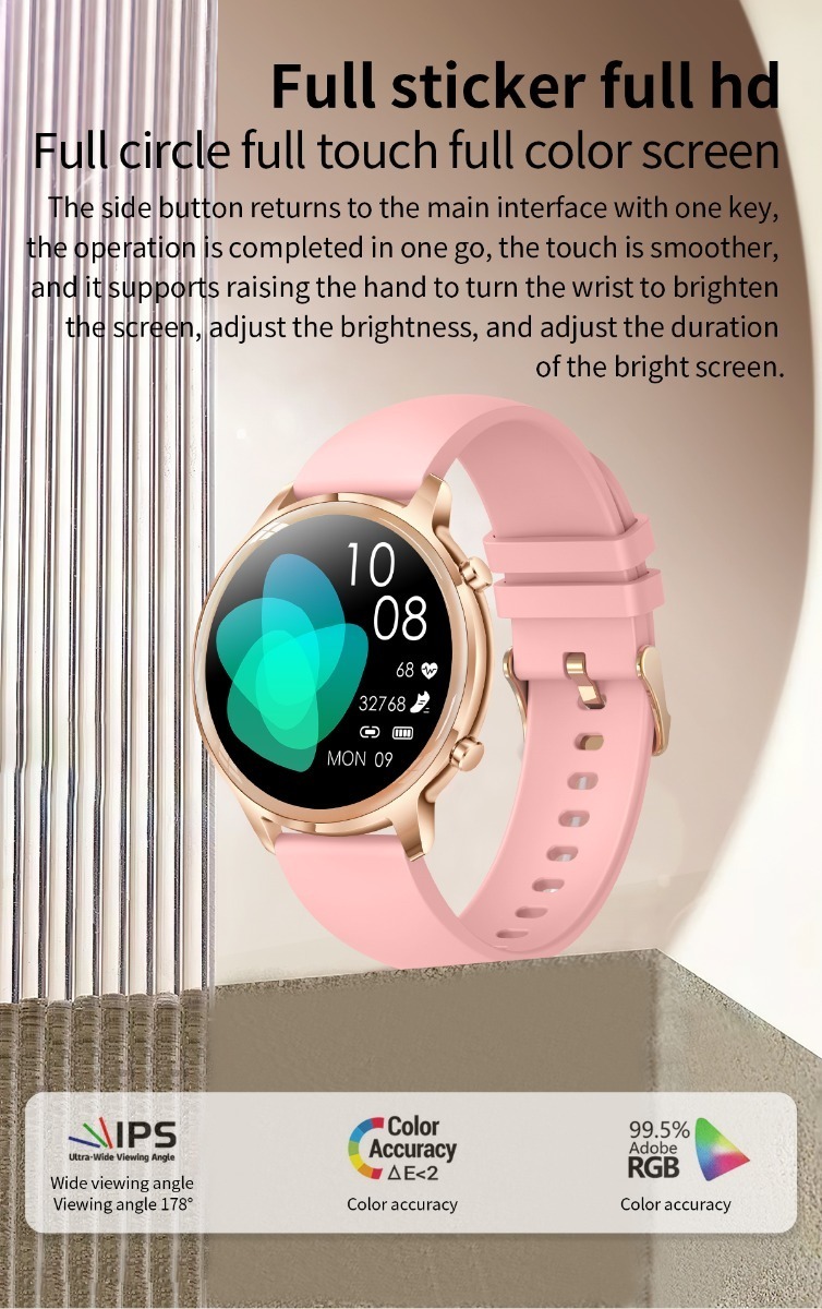 Smartwatch Feminino Bluetooth Call Fashion 1.32 Com Tela Red - Imagem 4
