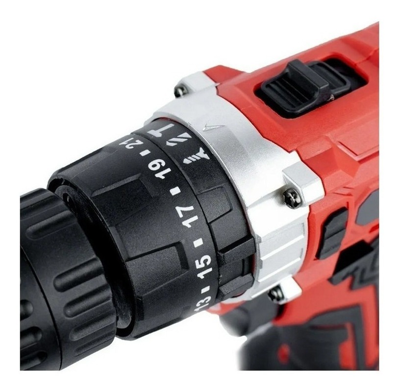 Parafusadeira Furadeira 21v Profissional 2 Baterias Sem Fio. - Imagem 2