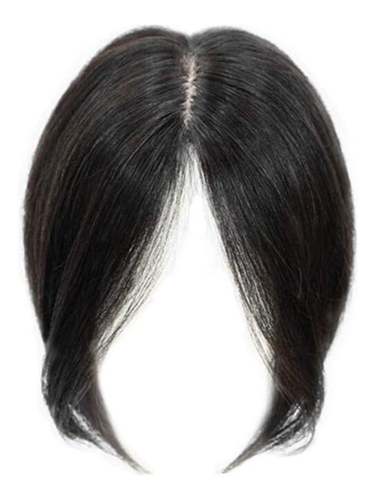 Peruca De Cabelo Humano Topper, Moldada Na Frente E - Imagem 8