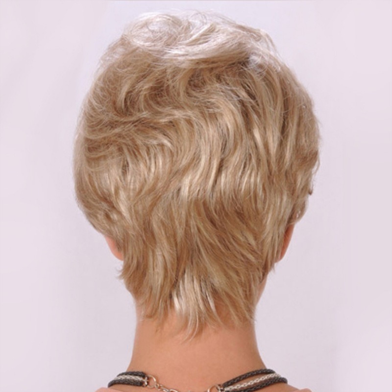 Peruca De Cabelo Liso Curta Encaracolado Feminino - Imagem 4