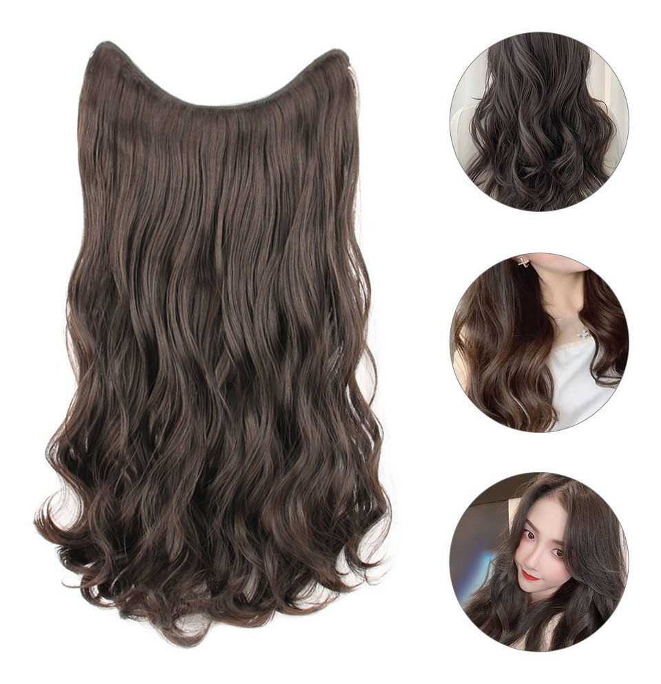 Peruca Ondulada, Clipe Invisível Na Extensão Do Cabelo, Cabe - Imagem 4