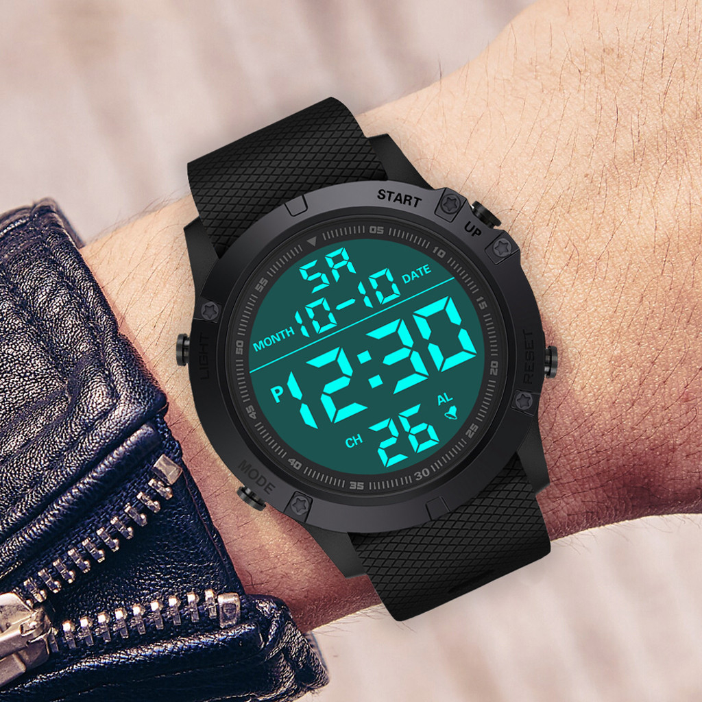 Relógio Masculino P Relógio Esportivo Militar Led Digital Re - Imagem 6