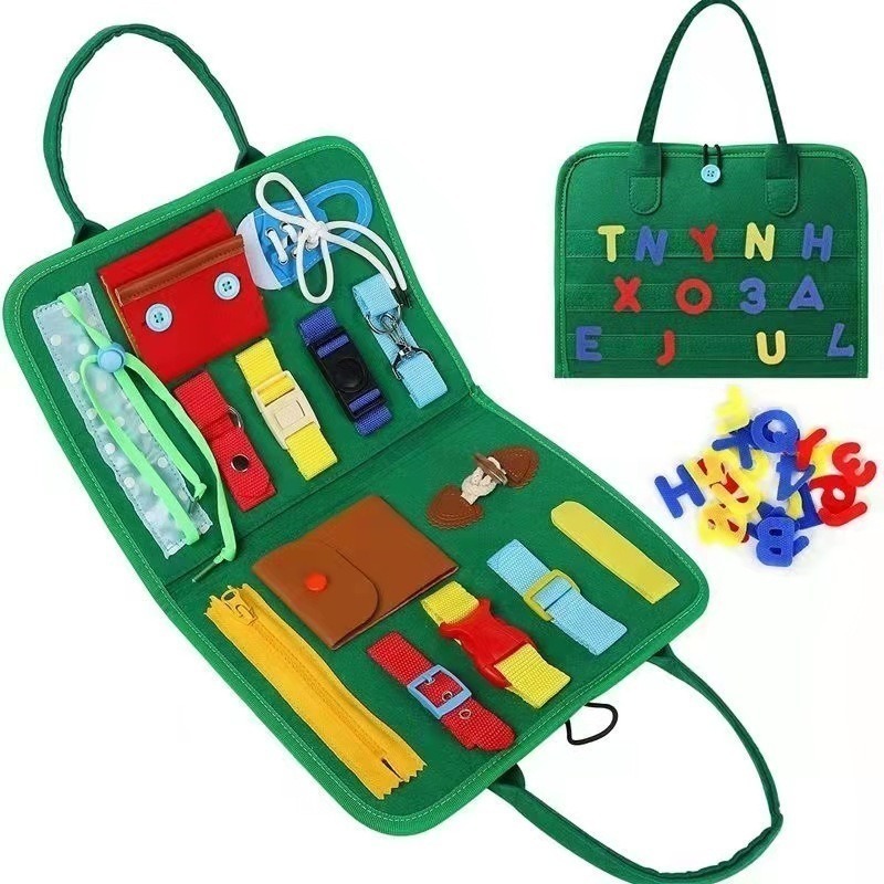 Busy Board Montessori Toy Para Crianças Sensoriais Educacion - Imagem 6