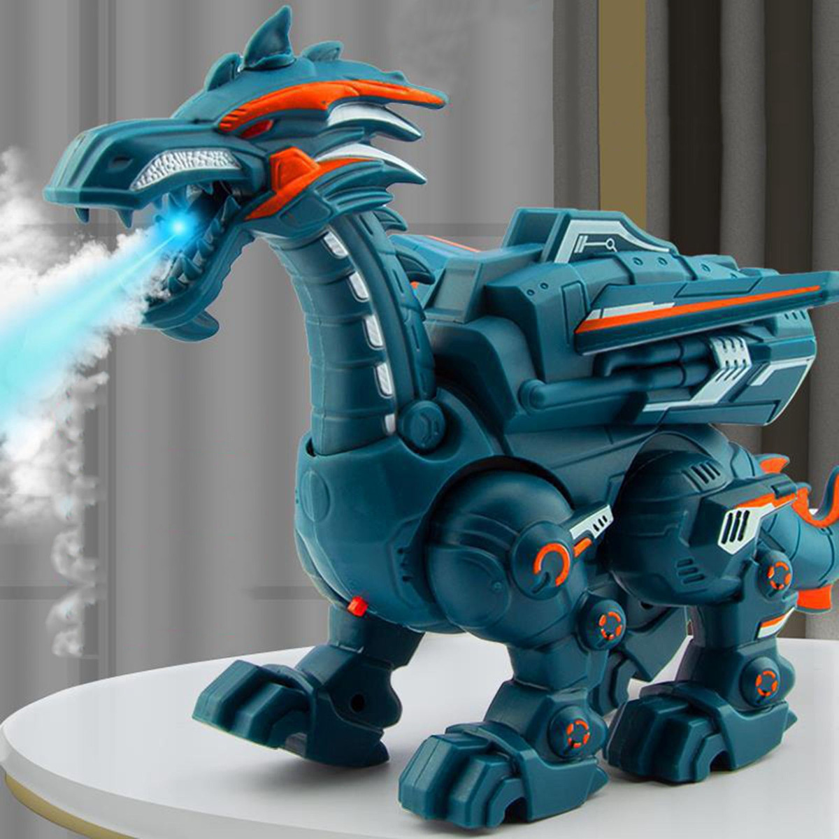 Andando Elétricos Crianças Dragão Brinquedos Robô Azul - Imagem 3