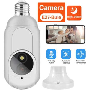Câmera De Visão Noturna E27 Bulb, Monitor De Segurança Color