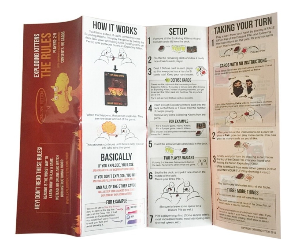Exploding Kitten Kit, Parte De Jogo De Tabuleiro, Cartão De - Imagem 6