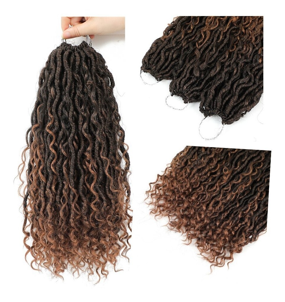 Crochet Cabelo Peruca Tranças Sintéticos Extensão Da Trança - Imagem 3