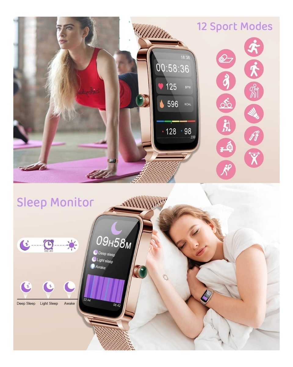 Smartwatch Smart À Prova D'água Feminino - Imagem 2