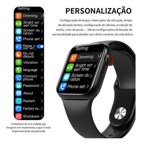 Relógio Desportivo Iwo Hw12 Smartwatch 38mm Bluetooth Chamad - Imagem 8