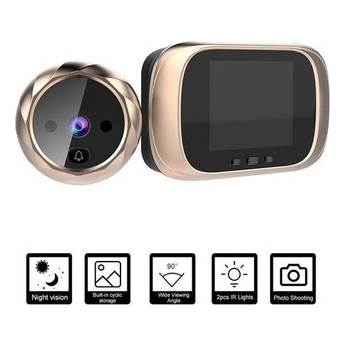 Olho Mágico Da Câmera Da Campainha Do Visor Digital - Imagem 2