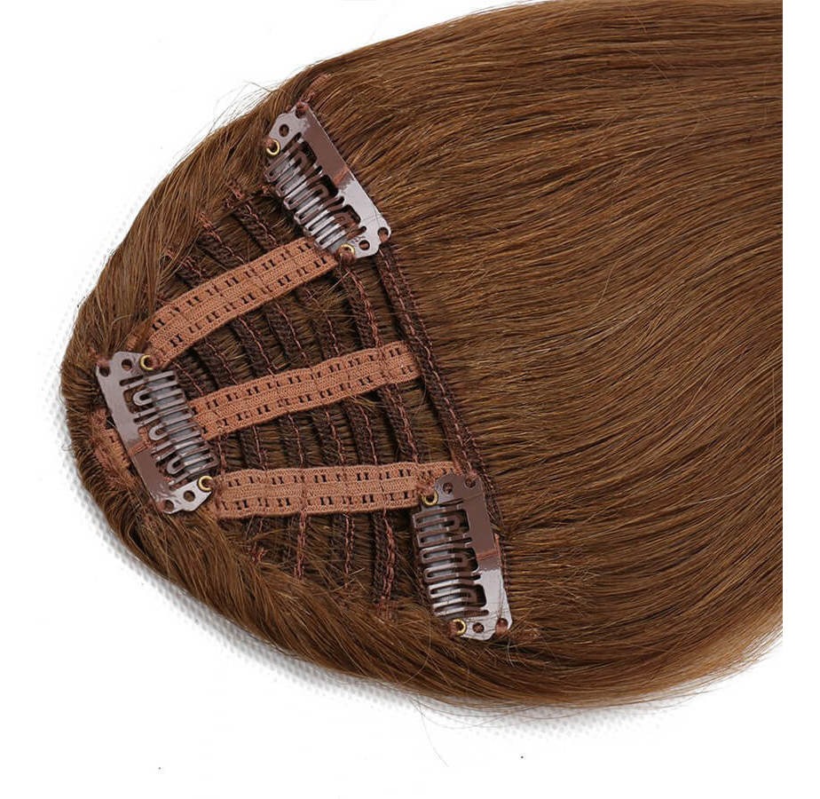Peruca Cabelo Humano Virgem 20cm Franja - Imagem 5