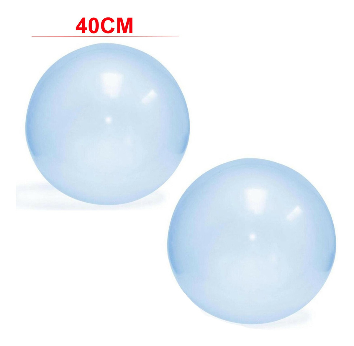 2 Peças Bolha Azul Bola Bola Bolha Incrível Mágica - Imagem 2