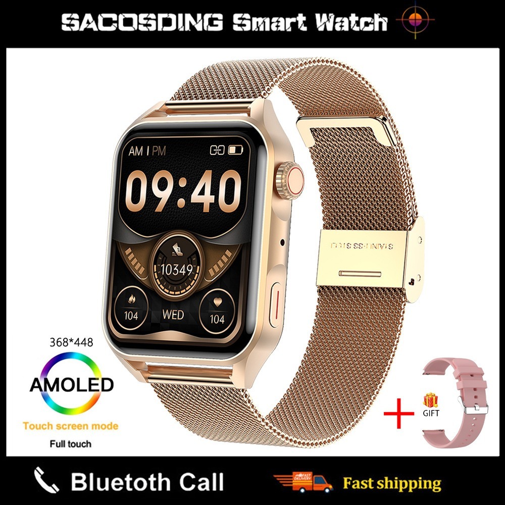 Relógio Inteligente Amoled Nfc Bluetooth Chamada Homem - Imagem 40