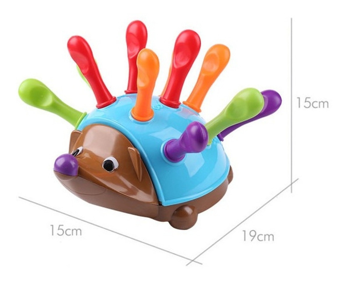 Brinquedo De Aprendizagem Ouriço Sensorial Fine Motor - Imagem 2