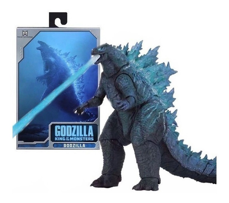 Unidade De Pvc Godzillas 17 Cm Calda Azul