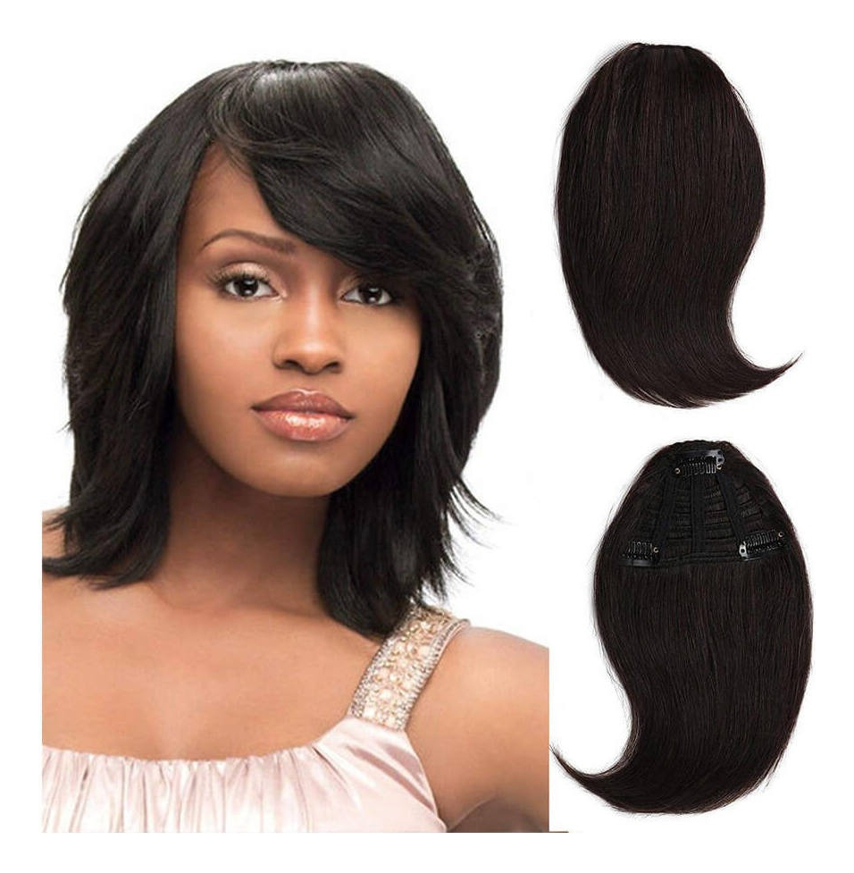 Peruca Cabelo Humano Virgem 20cm Franja - Imagem 15