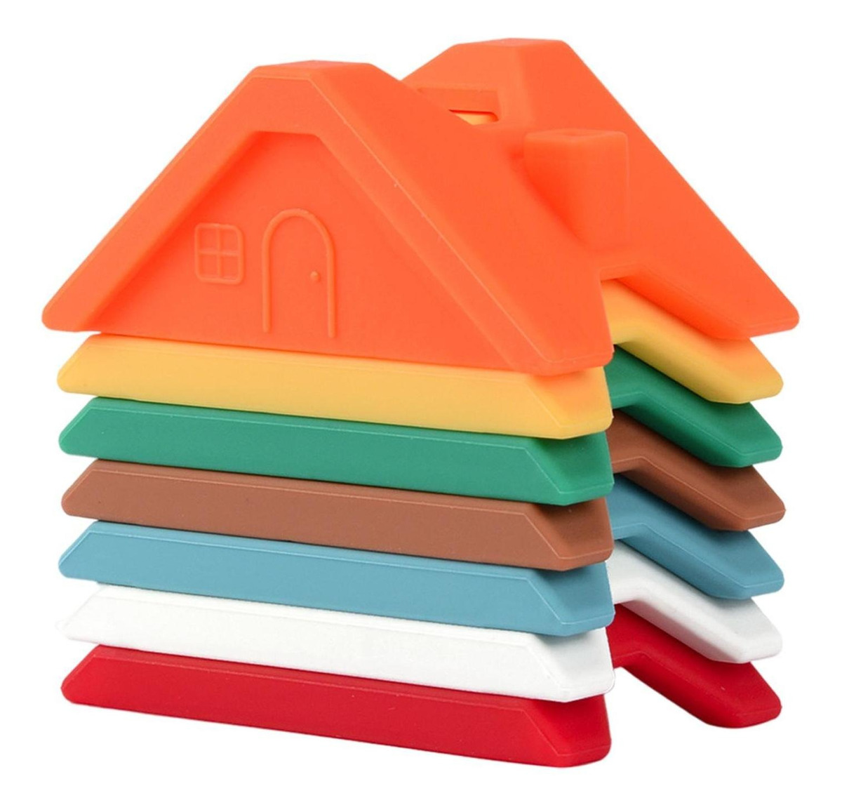 De Empilhamento De Silicone Criativos Pré-escolares Blocos - Imagem 40
