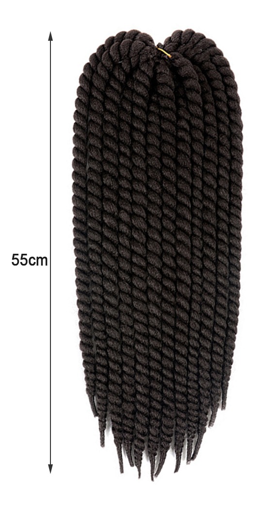 22 Polegadas Primavera Twist Dreadlock Peruca Africano Peruc - Imagem 9