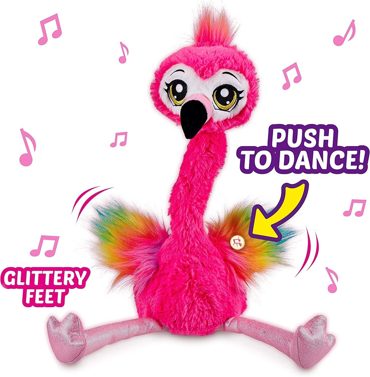 Animais De Estimação Vivos Frankie The Flamingo Pink 15 Inte - Imagem 3
