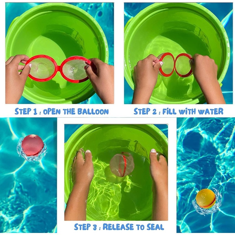 24 Peças Bolas De Água De Silicone Magnético Reutilizáveis - Imagem 2