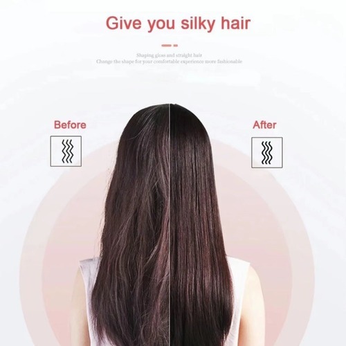 Básica Elegante Chapinha De Cabelo Escova Ânion Cabelo 2em1 - Imagem 7