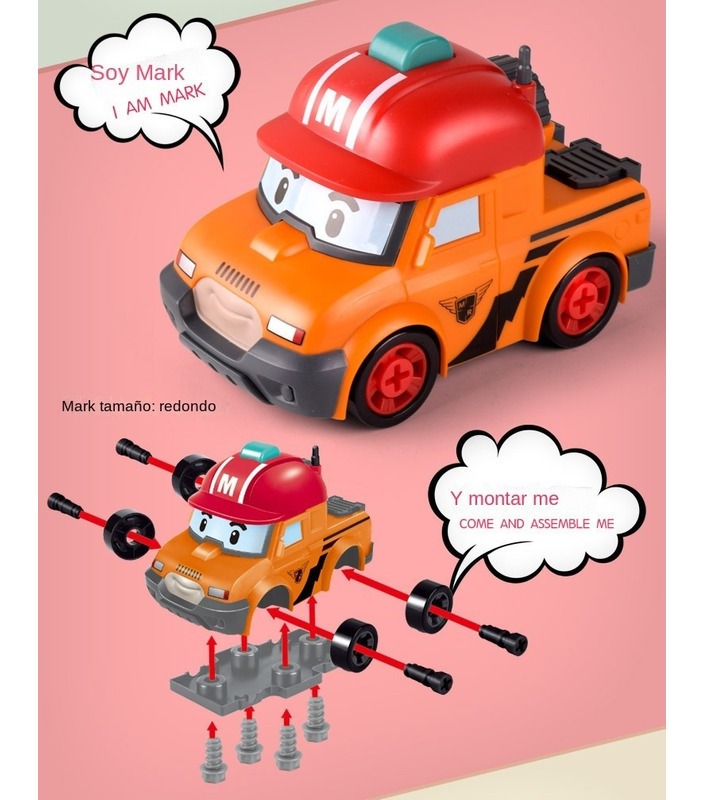 Conjunto De Carro De Brinquedo Robocars Poli Conjunto De 6 P - Imagem 7