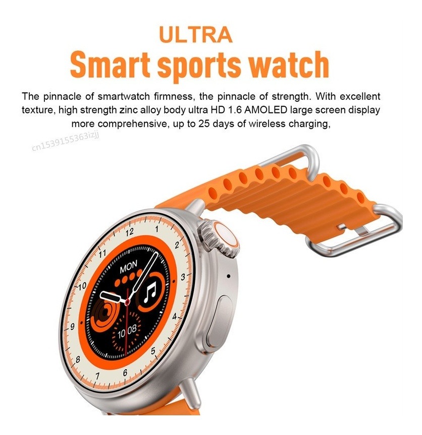 Smartwatch Amoled Mt30 Série 8 Ultra Nfc Bluetooth - Imagem 3