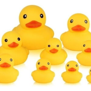 Mini Patos De Banho De Borracha Amarela Lazhu 50 Peças