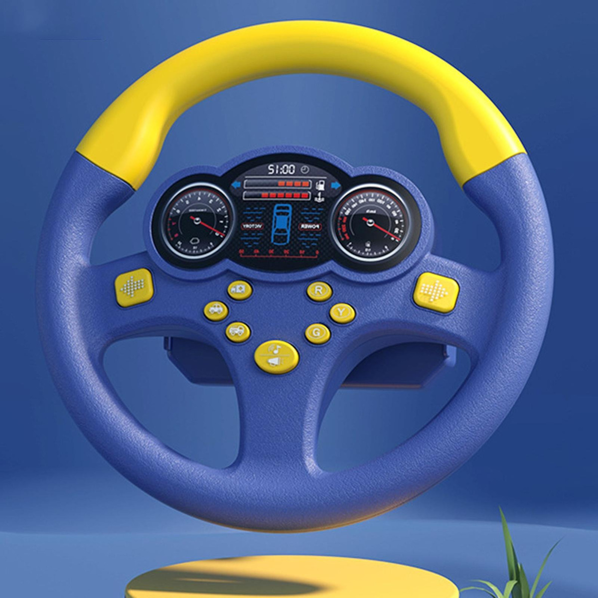Brinquedo Infantil De Simulação De Volante De Carro Com - Imagem 3