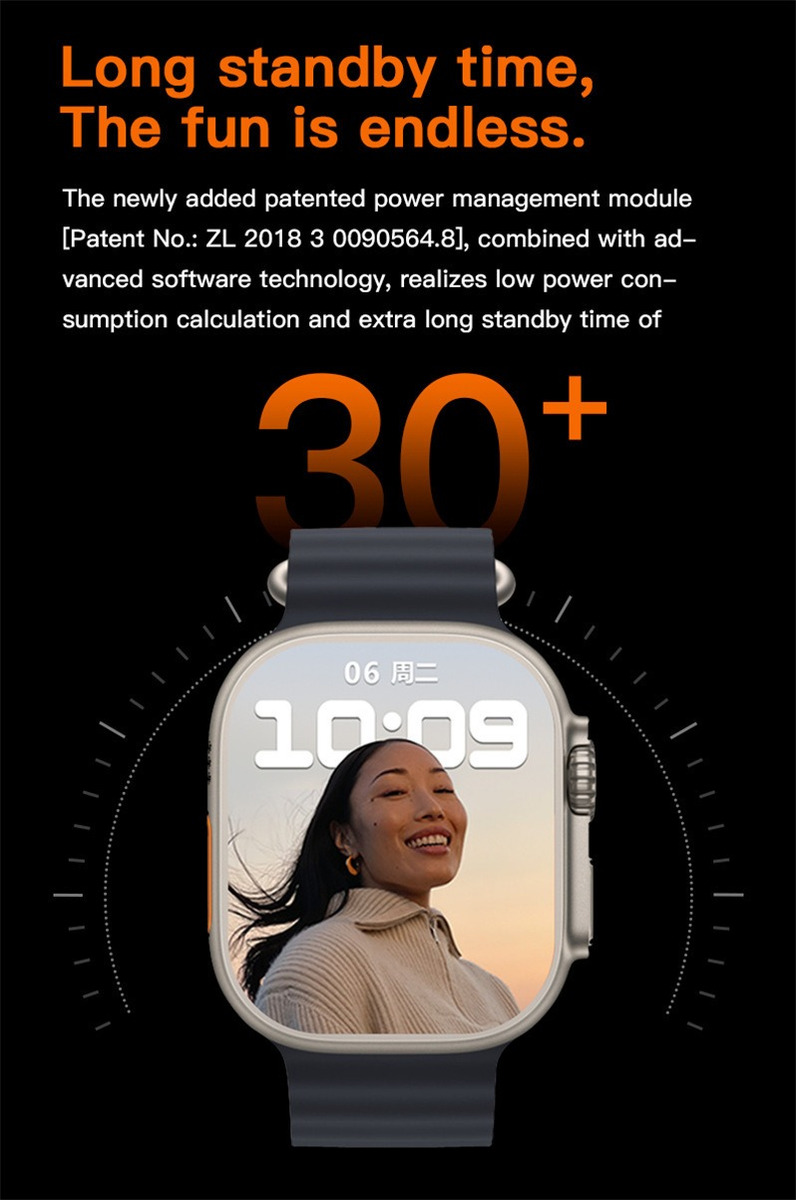 3pcs Smartwatch T900 Pulseira De Relógio T900ultra3pcs - Imagem 6