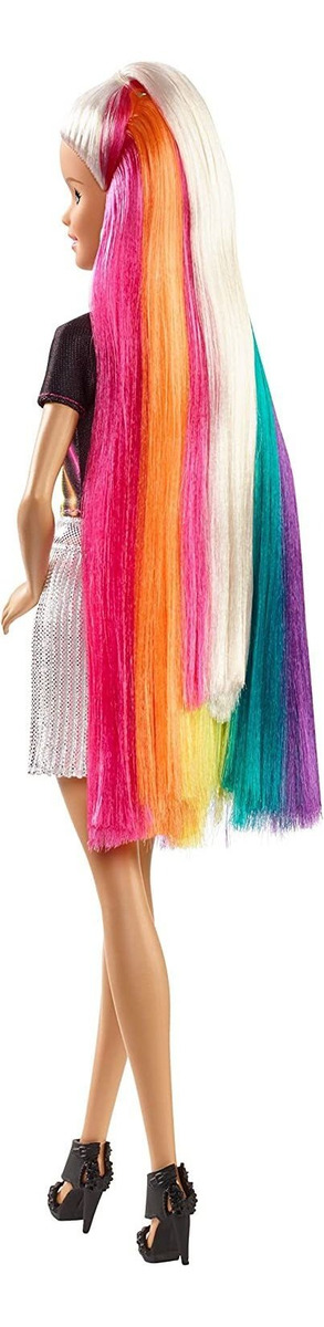Boneca De Cabelo Barbie Rainbow Sparkle - Imagem 5