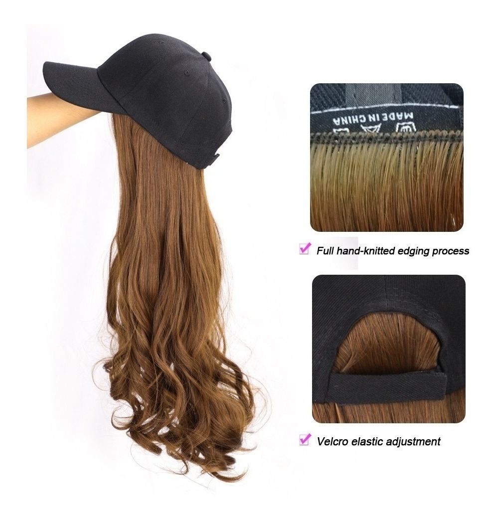 Perucas Chapéu De Beisebol Com Extensões De Cabelo Cap Per - Imagem 7