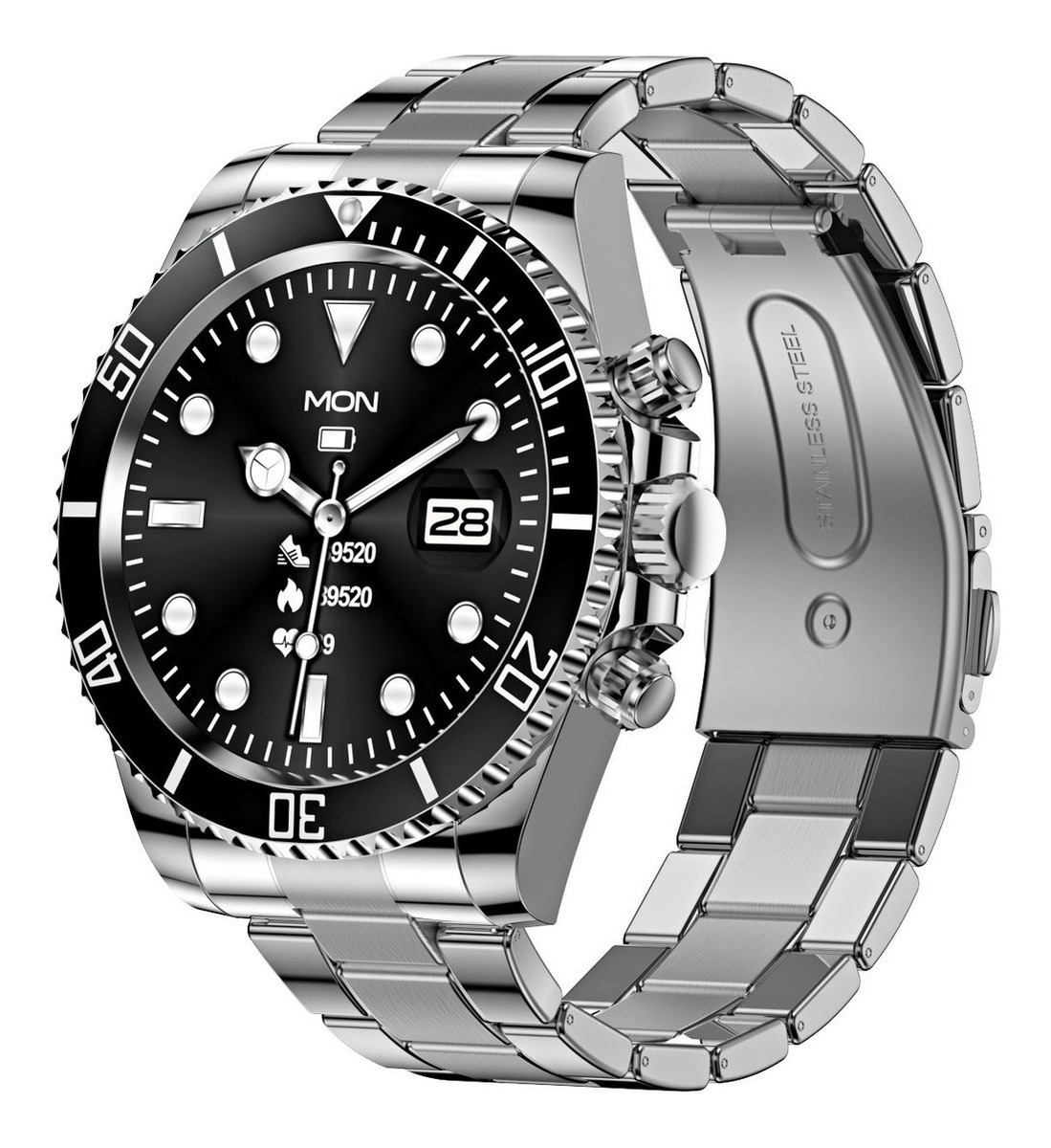 Smartwatch Bluetooth Lokmat Aw12 Inoxidável - Imagem 11