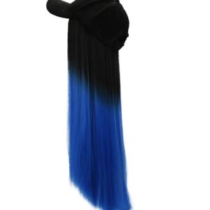 Chapéu Peruca Uma Peruca Feminino Longo Cabelo Liso Peruca S