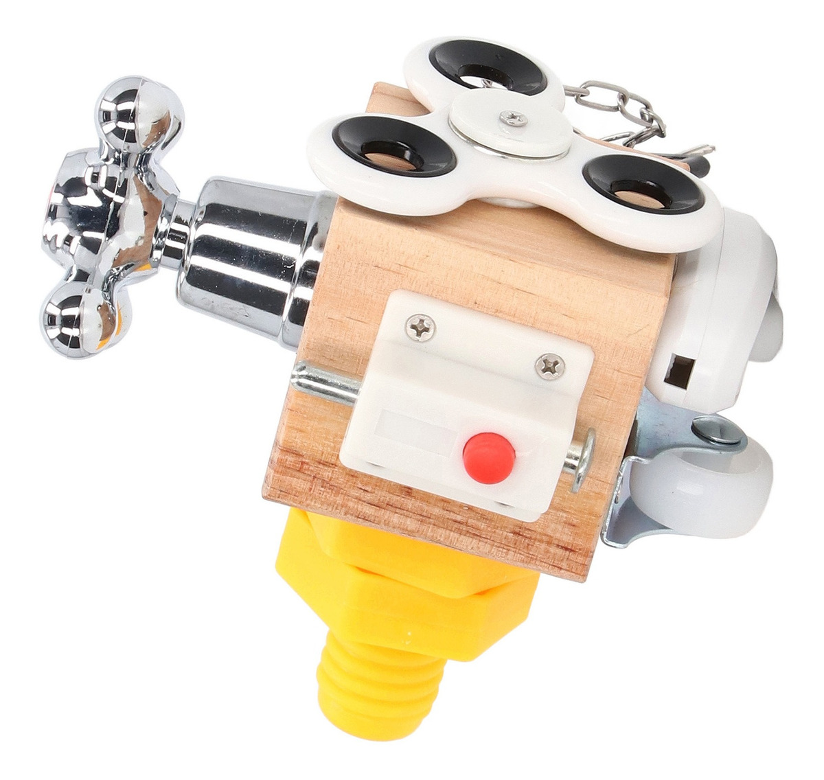 Cubo De Atividades De Madeira Busy Cube Sensory Busy Boards - Imagem 7
