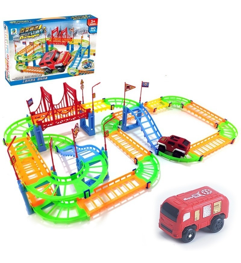 Pista De Carrinhos De Brinquedo Infantil Colorido