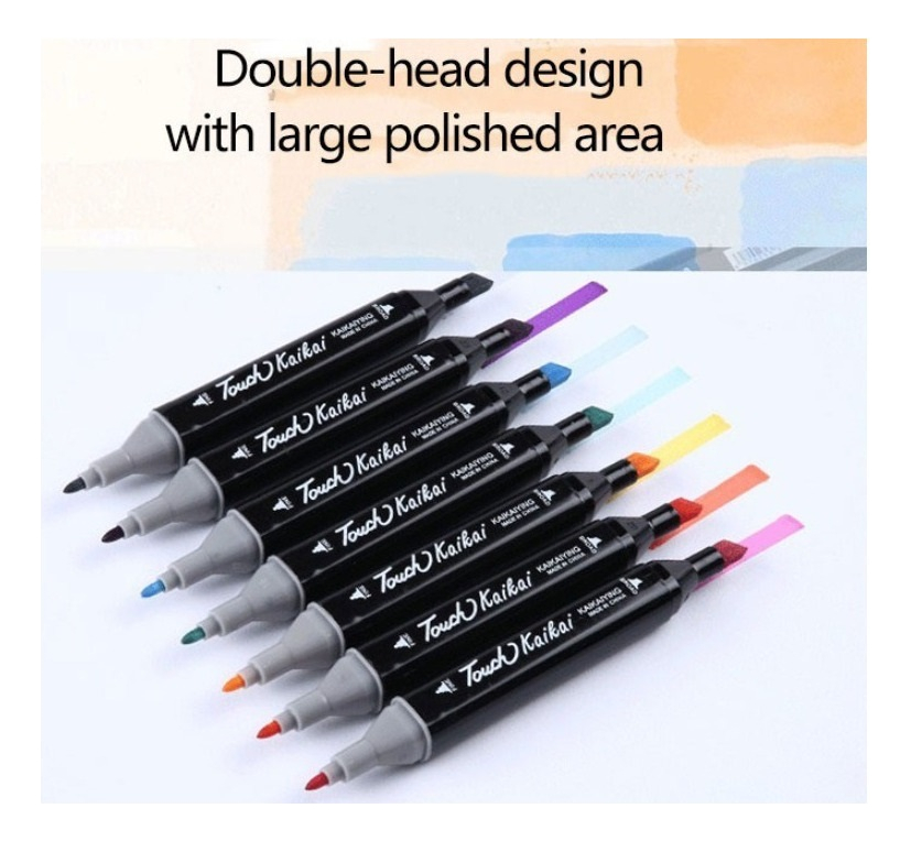 Conjunto De Canetas Marcadores Touch Kaikai 40 Pcs - Imagem 6