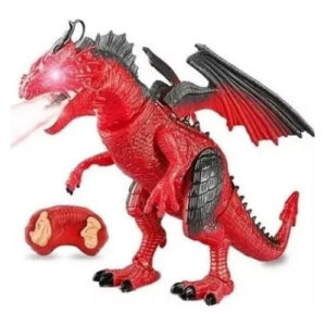 Dragão De Fogo Dinossauro Aidan Controle Remoto Solta Fumaça