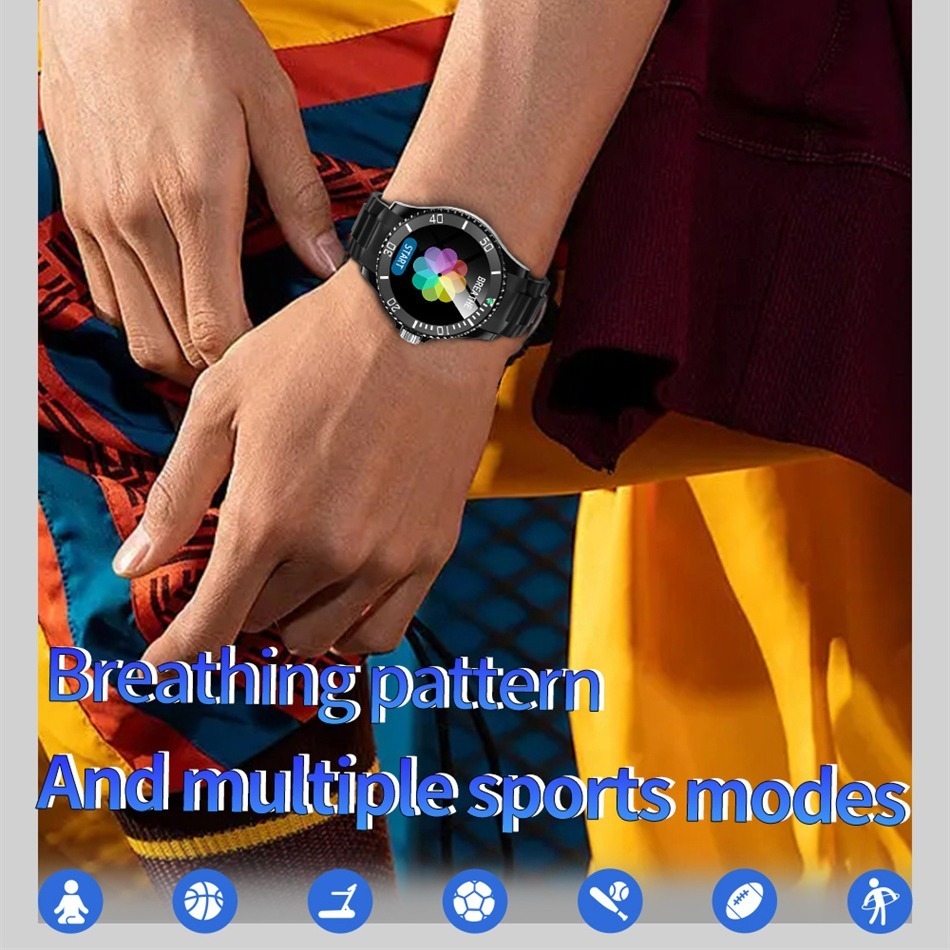 Smartwatch Masculino À Prova D'água 123 Sport Modes Game Sma - Imagem 36