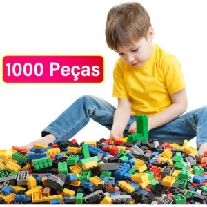 Brinquedo Blocos De Montar Infantil Educativo 1000 Peças
