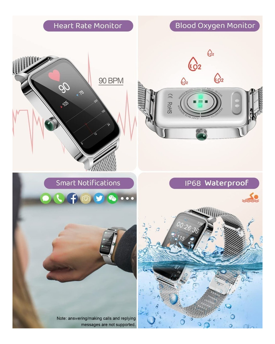 Smartwatch Smart À Prova D'água Feminino - Imagem 13